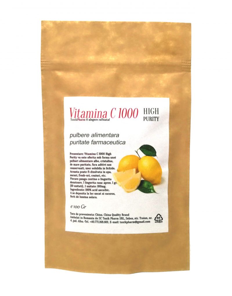 Vitamina C Pulbere 100Gr Tonik Pharm